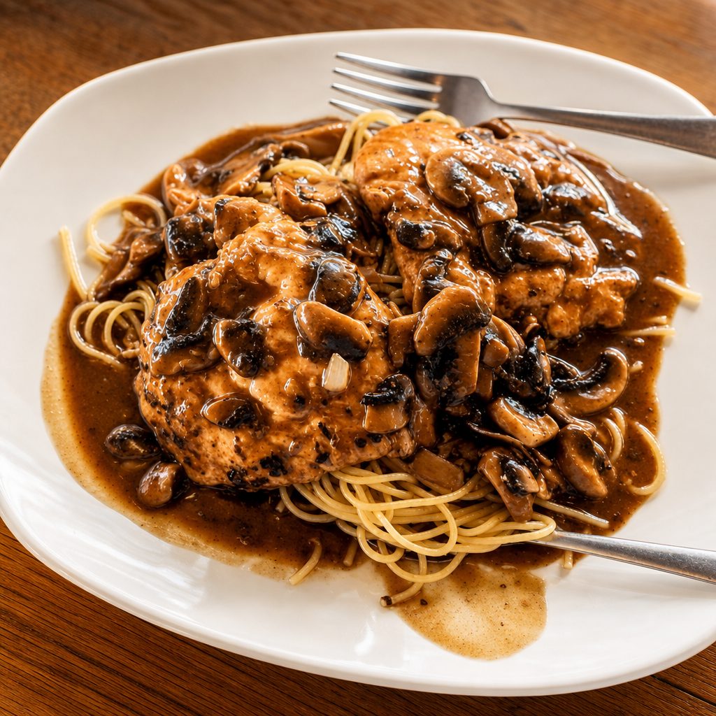 1/2 Chicken Marsala.
