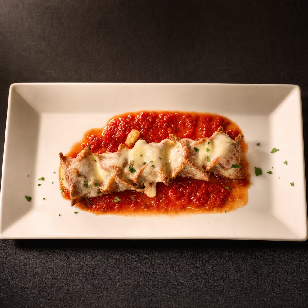 Chicken Parm Dumplings.