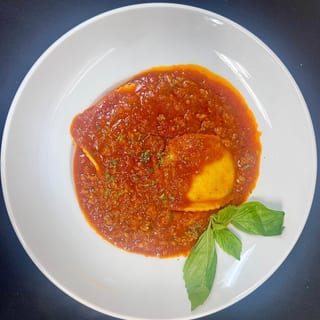 Burrata Ravioli Bolognese